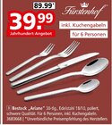 Besteck „Ariane“ von Fürstenhof für 39,99 € bei Segmüller im Angebot Besteck „Ariane“ von Fürstenhof im aktuellen Segmüller Prospekt