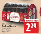 Oblatenlebkuchen von GUT&GÜNSTIG für 2,29 € bei EDEKA im Angebot Oblatenlebkuchen von GUT&GÜNSTIG im aktuellen EDEKA Prospekt