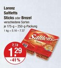 Saltletts Sticks oder Brezel von Lorenz im aktuellen V-Markt Prospekt für 1,29 €