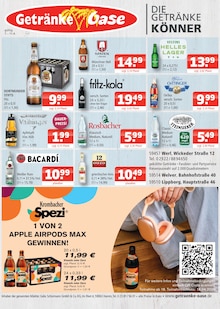 Veltins im Getränke Oase Prospekt "Aktuelle Angebote" mit 1 Seiten (Soest)