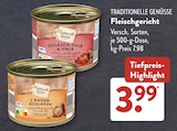 Fleischgericht bei ALDI SÜD im Wartenberg Prospekt für 3,99 €