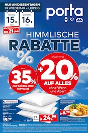 Aktueller porta Möbel Prospekt mit Kopfkissen, "HIMMLISCHE RABATTE", Seite 1