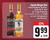 Rum Angebote von Captain Morgan bei E center Erlangen für 9,99 €