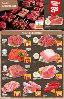 Rindfleisch im REWE Prospekt "Dein Markt" mit 36 Seiten (Augsburg)