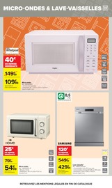 Promos Micro-Ondes dans le catalogue "PLACE AU GROS ÉLECTRO !" de Carrefour Micro-Ondes en promo dans le catalogue Carrefour à la page 6
