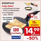 Crêpe Maker von GOURMETMAXX im aktuellen Netto Marken-Discount Prospekt für 14,99 €