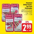 Deftige Paprika- oder Echte Pfefferbeißer Angebote von Heimatland bei E center Bayreuth für 2,99 €