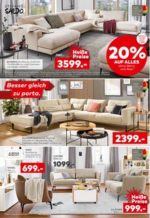 Couch im porta Möbel Prospekt "Besser gleich zu porta." mit 16 Seiten (Hannover)