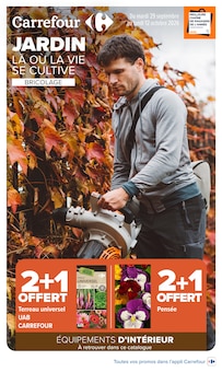 Promotion Terreau dans le prospectus Carrefour, valable du 29/09/2026 au 12/10/2026 Promo Terreau dans le catalogue Carrefour du moment à la page 1