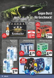 Krombacher im EDEKA Prospekt in Bornheim Aktueller EDEKA Prospekt mit Krombacher, "Aktuelle Angebote", Seite 20