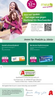 mea - meine apotheke Prospekt Unsere Oktober-Angebote mit 4 Seiten