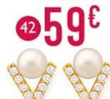 Boucles oxydes de zirconium et perle de culture à 59,00 € dans le catalogue E.Leclerc