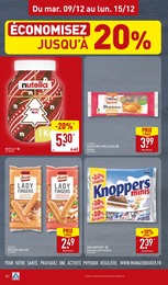 Prix et réduction Nutella dans le prospectus Aldi en cours Offre Nutella dans le catalogue Aldi du moment à la page 10