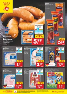 Wurst im Netto Marken-Discount Prospekt "Aktuelle Angebote" mit 51 Seiten (Bremen)