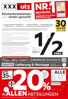 Aktueller XXXLutz Prospekt (Gardelegen (Hansestadt), 4 Seiten zum blättern XXXLutz Prospekt NR.1 BEI KÜCHEN mit 4 Seiten