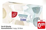 Kosmetiktücher im Angebot bei E center in Trier Kosmetiktücher Angebote von Gut & Günstig bei E center Trier für 0,89 €