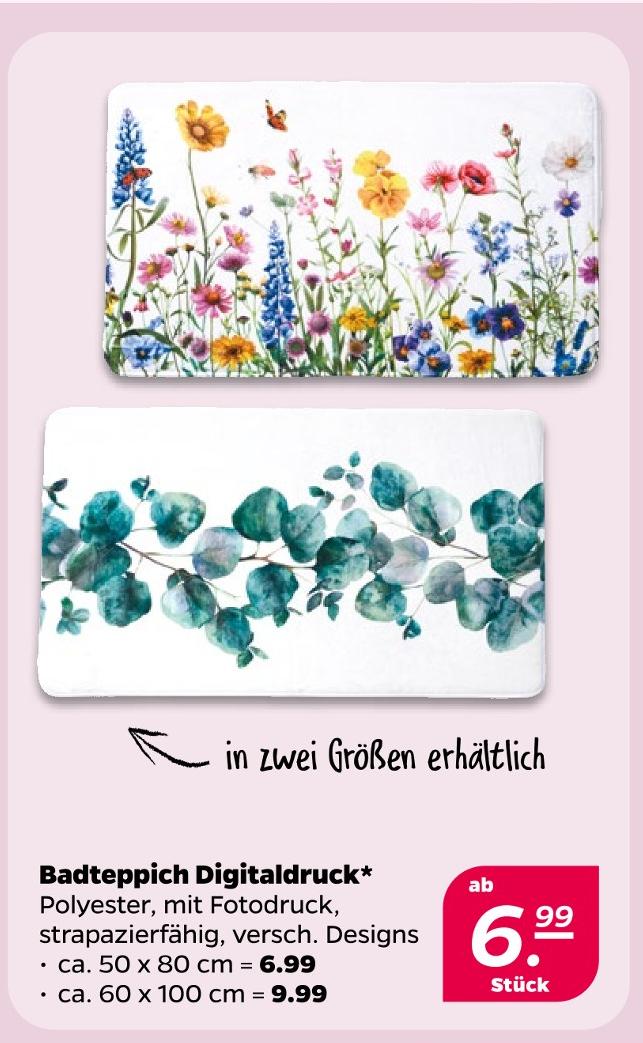 Badteppich Digitaldruck 60 x 100 cm