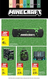 Promos Minecraft dans le catalogue "L'ÉTÉ EN MAILLOT, LA RENTRÉE EN GRANDS CARREAUX." de Carrefour Market à la page 5 Promos Minecraft dans le catalogue "L'ÉTÉ EN MAILLOT, LA RENTRÉE EN GRANDS CARREAUX." de Carrefour Market à la page 5