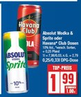 Absolut Wodka & Sprite oder Havana* Club Dosen von Absolut Wodka, Havana Club im aktuellen EDEKA Prospekt