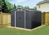 Abri de jardin métal gris Anthracite surface totale 784 m² à 239,92 € dans le catalogue Castorama