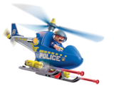 HÉLICOPTÈRE DE POLICE - Playmobil en promo chez JouéClub Orléans à 19,99 €