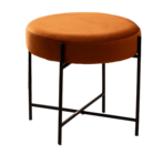 Tabouret velours hiby en promo chez La Foir’Fouille Tours à 19,99 €