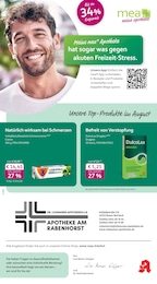 mea - meine apotheke Prospekt für Essen mit 4 Seiten mea - meine apotheke Prospekt für Essen: "Unsere August-Angebote", 4 Seiten, 01.08.2026 - 31.08.2026