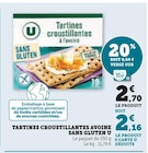Tartines croustillantes avoine sans gluten - U - U Express Tartines croustillantes avoine sans gluten - U à 2,16 € dans le catalogue U Express