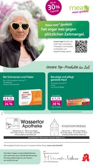 Aktueller mea - meine apotheke Prospekt "Unsere Juli-Angebote" Seite 1 von 4 Seiten