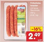 Frühstücks-knacker bei Netto Marken-Discount im Hainichen Prospekt für 2,49 €