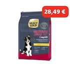 Maxi Zoo Saint-Maur - Promo SELECT GOLD Complete Croquettes Chiot Medium Poulet 4 kg Promo SELECT GOLD Complete Croquettes Chiot Medium Poulet 4 kg à 28,49 € dans le catalogue Maxi Zoo à Saint-Maur