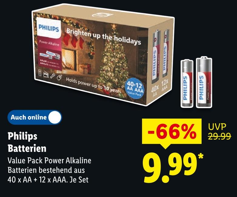 Batterien Value Pack Power Alkaline