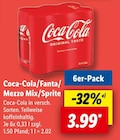 Coca-Cola, Fanta, Mezzo Mix oder Sprite Angebote bei Lidl Parchim für 3,99 €