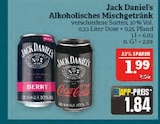 Alkoholisches Mischgetränk im Angebot bei Marktkauf in Nürnberg Alkoholisches Mischgetränk Angebote von Jack Daniel's bei Marktkauf Nürnberg für 1,84 €