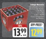 verschiedene Sorten Angebote von Erdinger Weissbräu bei E center Weimar für 12,99 €
