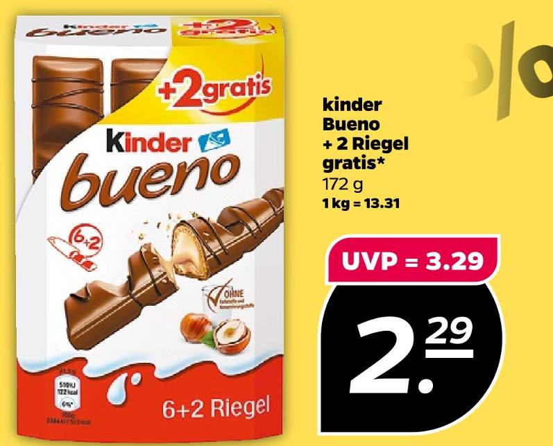 Bueno + 2 Riegel gratis