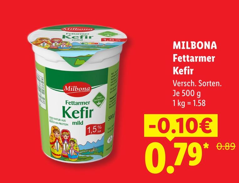 Fettarmer Kefir