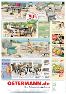 Gartenmöbel im Ostermann Prospekt "7 TAGE SHOPPING FESTIVAL" mit 12 Seiten (Hagen (Stadt der FernUniversität))