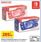 Console Lite Corail ou Console Lite Bleue - Nintendo Switch - Intermarché à Angers Console Lite Corail ou Console Lite Bleue - Nintendo Switch en promo chez Intermarché Angers à 205,90 €