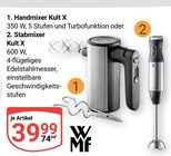 Handmixer Kult X im Angebot bei GLOBUS in Jena Handmixer Kult X Angebote von WMF bei GLOBUS Jena für 39,99 €