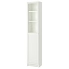 Aktuelles Bücherregal mit Paneel-/Vitrtür weiß/Glas Angebot bei IKEA in Recklinghausen ab 79,99 €