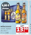Getränke Quelle Weydringer - MÖNCHSHOF Angebot im Prospekt MÖNCHSHOF bei Getränke Quelle Weydringer im Prospekt "" für 13,99 €