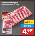 Aktuelles Schweine-Schälrippen Angebot bei Netto Marken-Discount in Reutlingen ab 4,99 €