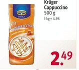 Cappuccino von Krüger für 2,49 € bei Rossmann im Angebot Cappuccino von Krüger im aktuellen Rossmann Prospekt