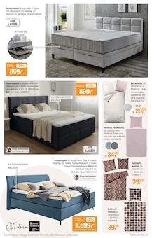 Bett im Opti-Wohnwelt Prospekt "Polster & Boxspring Aktionstage" mit 32 Seiten (Bremerhaven)