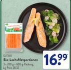 Bio-Lachsfiletportionen Angebote von GUT BIO bei ALDI SÜD Bonn für 16,99 €