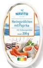 Heringsröllchen mit Paprika im Netto mit dem Scottie Prospekt Heringsröllchen mit Paprika von NAVITO im aktuellen Netto mit dem Scottie Prospekt für 2,29 €