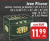 Pilsener bei EDEKA im Eschweiler Prospekt für 11,99 €