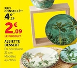 Assiette dessert - U Express à Nice Assiette dessert en promo chez U Express Nice à 2,09 €