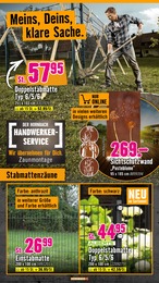 Hornbach Zaun Sichtschutz im Prospekt 